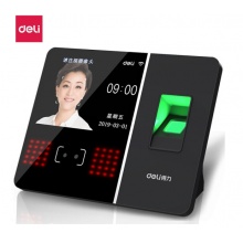得力（deli） 13750 人脸指纹wifi上班打卡签到触屏考勤机上班签到一体机刷脸打卡机异地考勤打卡 深灰色
