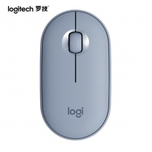 罗技（Logitech）Pebble鹅卵石 鼠标 无线蓝牙鼠标 办公鼠标 静音鼠标 女性鼠标 便携鼠标 对称鼠标 雾霭蓝