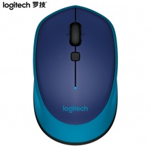 罗技（Logitech）M336(M337) 无线蓝牙对称鼠标 蓝色