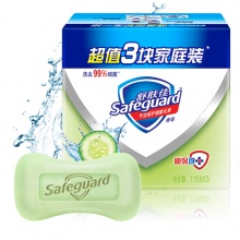 舒肤佳香皂青瓜清爽115gX3 温和洁净 清盈低泡