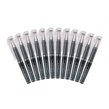 晨光(M&G)GP0097 迷你中性笔便携式短杆学生签字笔笔芯替芯0.5mm 12只/盒 黑色