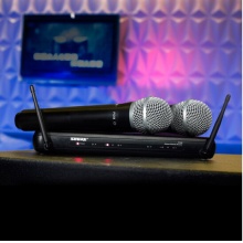 SHURE 舒尔 SVX288/PG58 无线一拖二麦克风舞台家用卡拉OK会议演讲主持双手持
