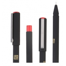 晨光(M&G)文具 AGPB2401 0.5mm黑色中性笔 孔庙祈福系列三角杆全针管签字笔 碳素黑考试水笔 12支/盒