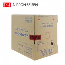 日线（NISSEN）六类非屏蔽千兆网线 红色(RD) 300米