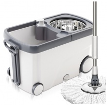 洁仕宝 旋转拖把桶双驱动免手洗 手压式自甩干托把墩布