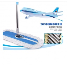 余佳乐居 大号平板拖把 酒店工厂拖把宽大平托尘推长地拖家用清洁工具直套式 大号 拖头长90CM