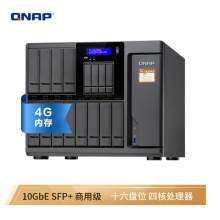威联通（QNAP）TS-1635AX-4G 十六盘位网络存储 四核处理器 内建2个10GbE SFP+ 网络端口 商用级NAS