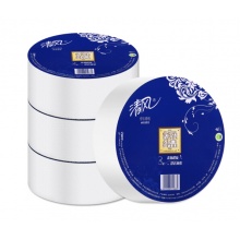 清风 BJ00AB 珍宝大卷纸 舒柔纯品 平纹 3层 180米/卷 12卷/箱