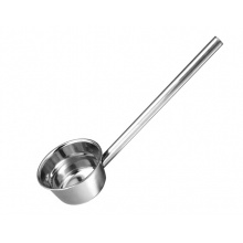 德勒（DELE）不锈钢水勺加厚加长水瓢长柄厨房水舀子商用大号汤勺粥勺打水勺子 加厚18cm手柄长35cm