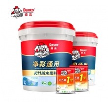 德高 （Davco） 德高防水k11净彩通用型防水材料套餐 卫生间厨房防水涂料 阳台屋顶防水 18KG*2+2包水不漏