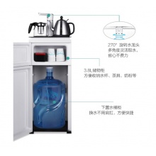 安吉尔（Angel）立式家用茶吧机温热饮水机下置式桶装水智能款 2705LK-W