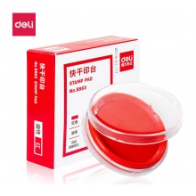 得力(deli)9863 圆形透明外壳快干印台