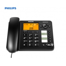 飞利浦(PHILIPS)录音电话机 固定座机 海量存储 远距离免提CORD285黑色