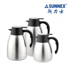 SUNNEX新力士 不锈钢顶盖 砂光真空保温壶 1升 1.5升 2升C10005D