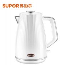 苏泊尔（SUPOR）SW-15S09A 电热水壶全钢无缝一体内胆 1.5L 升双层保温防烫烧水壶 304不锈钢 