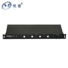 优霆 RS232 HDMI矩阵切换器 4进4出带IR遥控中控RS232手动机架式 黑