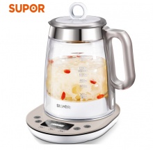 苏泊尔（SUPOR）SW-15Y01 养生壶 燕窝壶多功能加厚玻璃煮茶器 1.5L 电水壶电热水壶花茶壶煮茶壶  双层防烫