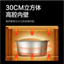 苏泊尔 SUPOR  K30FK866 复古银 多功能家用电烤箱 30升大容量烤箱家用易操作 广域控温