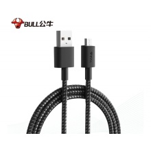 公牛 BULL J510B(S)活力黑尼龙编织数据线 USB安卓接口 全长1米 支持vivo/OPPO/华为/三星等