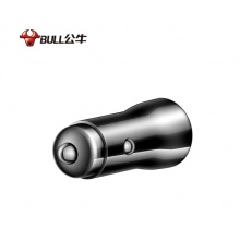 公牛（BULL）车载充电器 车充点烟器 GNV-CUB12H 黑色塑料车充双USB一拖二