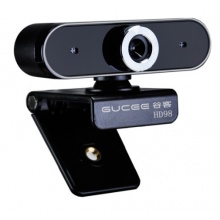 谷客（GUCEE）自动对焦高清电脑摄像头带麦克风 免驱USB HD98 黑色
