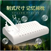 奥罗玛斯 记忆枕头 07式军工用慢回弹制式带孔透气太空棉枕芯 军绿营部连队护颈椎头枕 陆空 【带孔款】