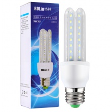 洛林（ROlin）led灯泡节能灯泡 e27螺口 U型9W白光