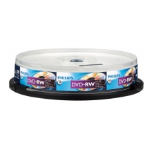 飞利浦（PHILIPS）PH DVD-RW 可擦写空白刻录光盘 可重复刻录 10片装