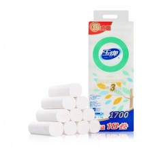 玉牌 1700g 10卷 厕用卷纸 卫生纸 原生木浆纸 YT21702 1提