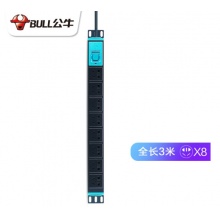公牛 PDU机柜插座8位3米带开关带指示灯 GNE-1080（10A）
