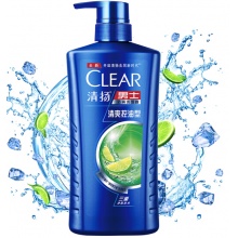 清扬(CLEAR)男士洗发水 清爽控油型 男士去屑洗发露720g(氨基酸洗发)