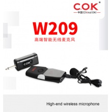 COK W209无线耳挂胸麦户外直播声拉杆箱舞台会议教学麦克风