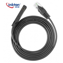 英科通 鸭嘴跳线 110-RJ45-鸭嘴头语音跳线110配线架电话线测试线 1米