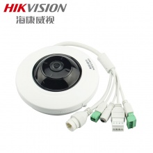 海康威视 DS-2CD3955FWD-IWS(1.05mm)(国内标配) 高清全景鱼眼监控摄像头500万