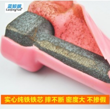 鲸眼 六角哑铃 浸胶哑铃 健身 瑜伽 塑身 练臂肌 10LB 10磅手铃 1只装 颜色随机