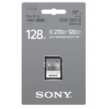 索尼 SONY SF-E128 SD卡 128G 高速读取270MB UHS-II 存储卡