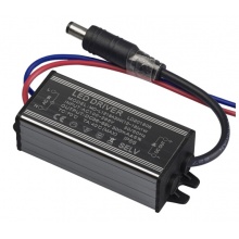 LED驱动器电源平板灯镇流器恒流driver整流器变压器220V 灌胶防水 8-12w-300mA铝壳防水-DC公头