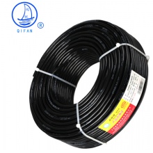起帆(QIFAN)电线电缆 RVV5*6平方国标五芯5芯多股铜丝 软护套线 电源线 黑色 100米