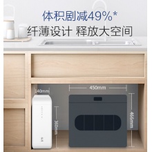 沁园（TRULIVA）小白鲸S400净水器 家用直饮RO反渗透 400G无桶大通量纯水机KRL3913