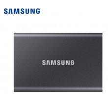 三星（SAMSUNG) 500GB Type-c移动硬盘 固态PSSD T7 太空灰MU-PC500T 读速高达1050MB/s