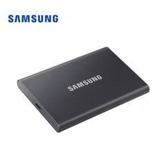 三星（SAMSUNG) 500GB Type-c移动硬盘 固态PSSD T7 太空灰MU-PC500T 读速高达1050MB/s