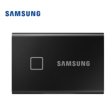 三星(SAMSUNG)500GB Type-c移动硬盘 固态(PSSD)指纹识别 T7 Touch经典黑MU-PC500K 读速高达1050MB/s