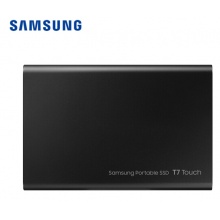 三星(SAMSUNG)500GB Type-c移动硬盘 固态(PSSD)指纹识别 T7 Touch经典黑MU-PC500K 读速高达1050MB/s