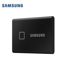 三星(SAMSUNG)500GB Type-c移动硬盘 固态(PSSD)指纹识别 T7 Touch经典黑MU-PC500K 读速高达1050MB/s