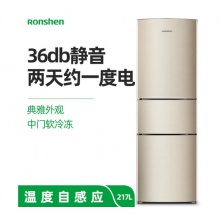 容声(Ronshen)217升三门冰箱BCD-217D11N