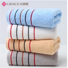 洁丽雅（Grace）毛巾4条装纯棉洗脸家用成人柔软全棉吸水男女加厚大毛巾