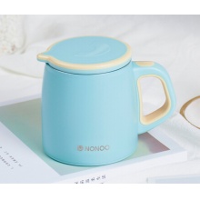 NONOO理想生活 创意马克杯316不锈钢保温杯办公室马克杯 多色 350ml