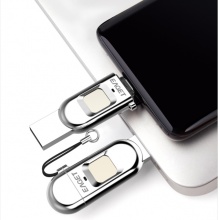 忆捷 TYPE-C手机指纹加密U盘 USB3.0  FU68 128G