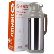 清水 不锈钢玻璃内胆热水瓶 SM-3262-200 砂光灰 2.0L 只