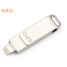 banq 256GB Lightning接口U盘 A6S高速版 银色 双头两用U盘